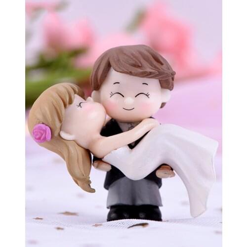 Doll baking decorations micro landscape bonsai ornaments princess prince ballet girl couple doll cake dessert table plug-in