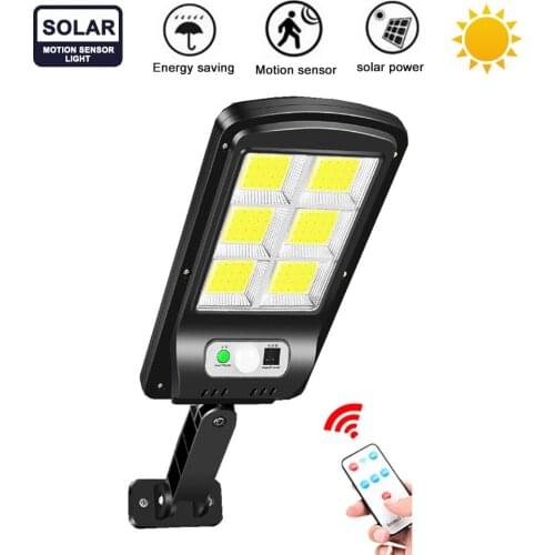 Tabular oblong LED Solar Wall Light waterproof Street Light Automatic Sensing Dusk To Dawn Outdoor Courtyard motion sensor 100 l