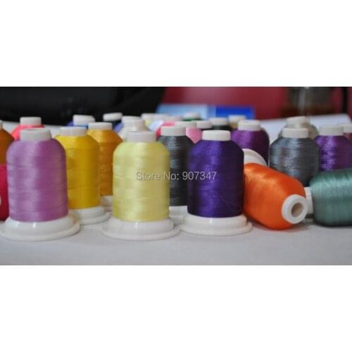 120D/2(40wt)wholesale 100% polyester embroidery thread for embroidery machine -61 spools per box+free shipping