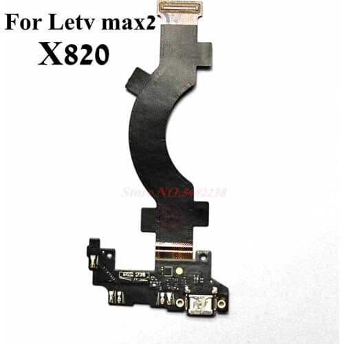 Original USB Charging Dock Port Flex cable For Letv Max 2 X820 Charger plug board with Microphone Replacement parts