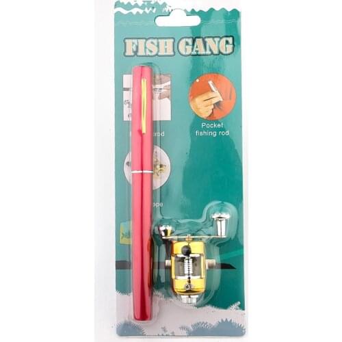 Portable Pocket Pen Fishing Rod Reel Combo 1m High Carbon Mini Telescopic Pocket Fish Pen Fishing Pole With Drum Wheels Pesca