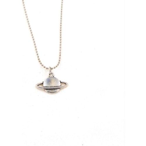 RZ103 Planet Planet Universe Necklace Retro Round Bead Chain Jumping Di Tide Necklace Necklace Pendant