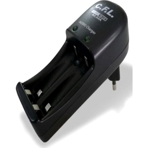 Cfl Dual Pen Battery Charger, Aa And Aaa Compatible 3000 Mah