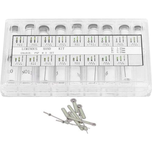 For watch storage watch case Watch Hour Minute Second Hands Luminous Watch Hands Watch Movement Accessory (AB‑ 632PNP)