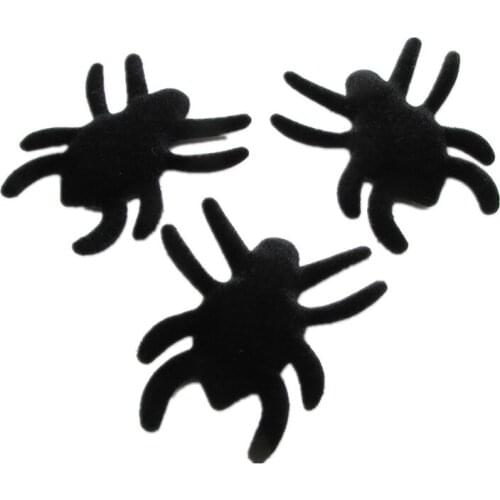 20pcs/lot felt spider Padded Appliques for Halloween decoration spider