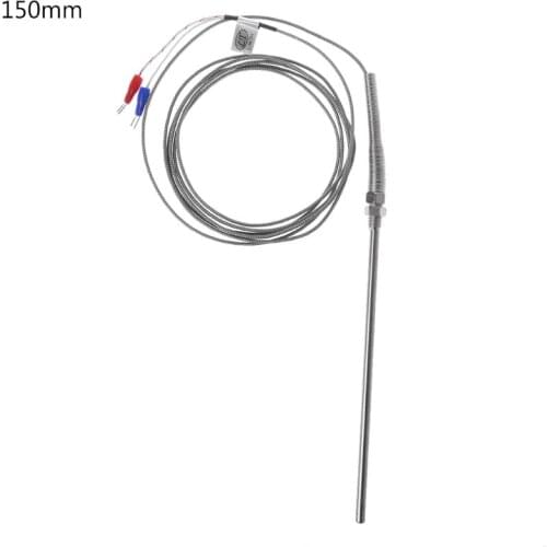 2019 Hot! K type Thermocouple 2m Cable M8 Thread Temperature Sensor Probe 50mm/100mm/200mm