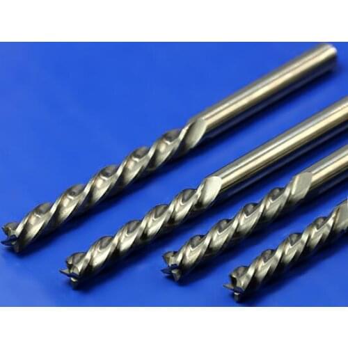 3.175*42mm,CNC carbide end mill,woodworking router bit,Tungsten endmill,4 flute end milling cutter, MDF,Solid Wood,PVC,Acrylic