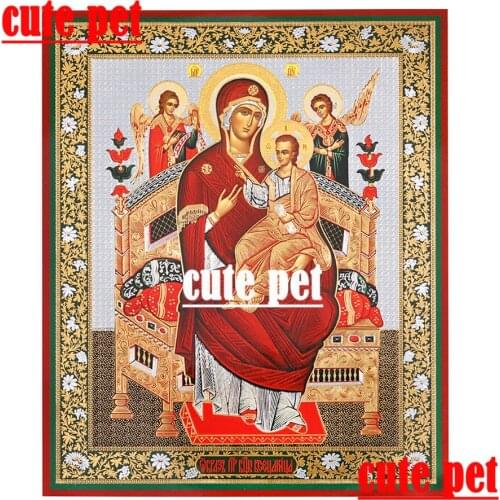 3D puzzle Russian Icon Patroness Virgin Mary DIY Full drill rhinestone mosaic Diamond embroidery crossstitch Handmade Decor