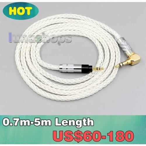 4.4mm 3.5mm XLR 2.5mm 99% Pure Silver 8 Core Earphone Cable For Sennheiser Urbanite XL On/Over Ear LN006783