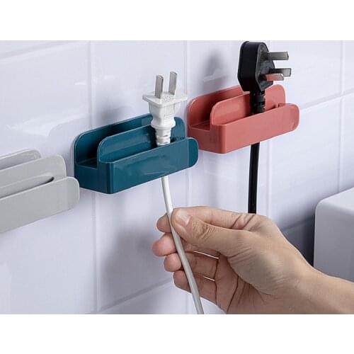 Household multifunctional creative cordable power plug holder household mobile phone charging stand storage rack hanger dropship