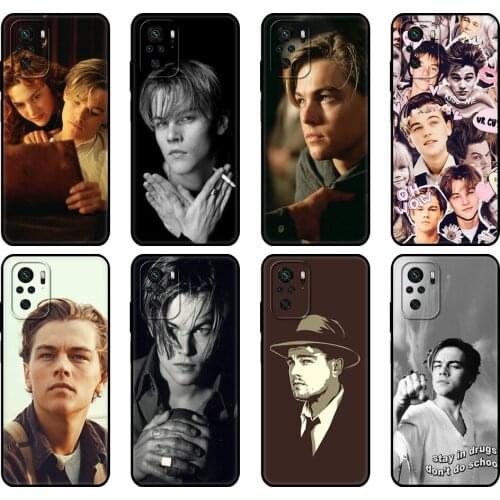 Black tpu Case For Xiaomi Redmi 9T Case Redmi Note 9T Note 10 Pro Case Leonardo Dicaprio