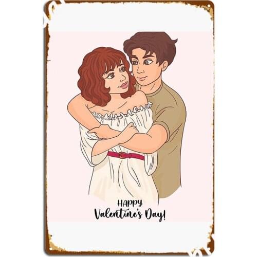 Happy Valentines Day Poster Metal Plaque Garage Club Wall Plaque Cinema Kitchen Personalized Tin Sign Poster