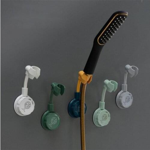 Shower Head Holder 360° Punch Free Wall Mounted Adjustable Bracket Base Bathroom Accessories