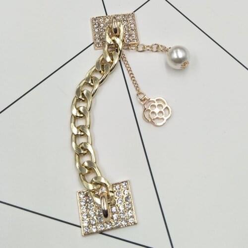 Do Dower Brand 5pcs Alloy crystal imitation pearl Mobile Phone Chain DIY Fashion Phone Hanging Ornaments/Adornment/Trim