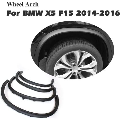 F15 Wheel Arch Side Fender Flare Molding Trims For BMW F15 X5 2014-2016 PP Matt Black