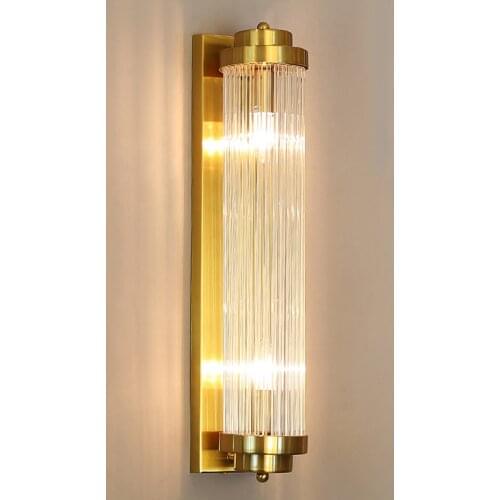 Postmodern Crystal Wall Lamp American Minimalist Living Room Tv Background Wall Aisle Nordic Luxury Bedroom Bedside Led Lights