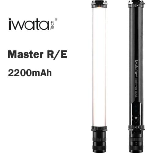 IWATA 16W Master R E Handheld RGB Colorful Full Color Lce Stick LED Video Light OLED Display with 2200mAh Built-in Battery