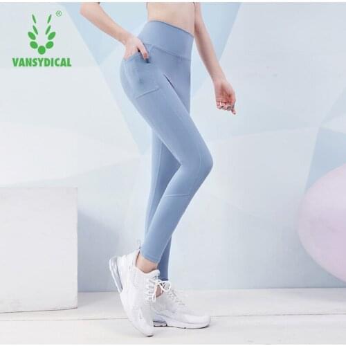 Yoga Pant Women High Waist Gym Legging with Pocket Hip Lifting Fitness Running Tights Workout Compressed Sport Trouser Women