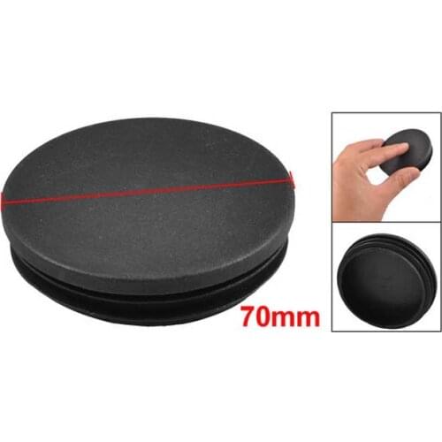 Best Promotion Wholesale Price 10 Pcs/lot 70mm Dia Round Plastic Blanking End Cap Tubing Tube Insert