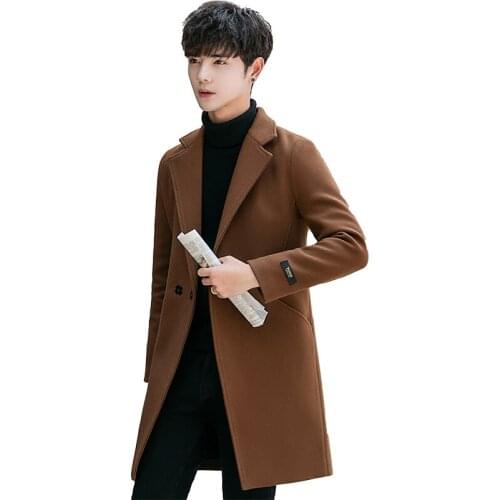 Lion Glory Men's Long Trench Coats