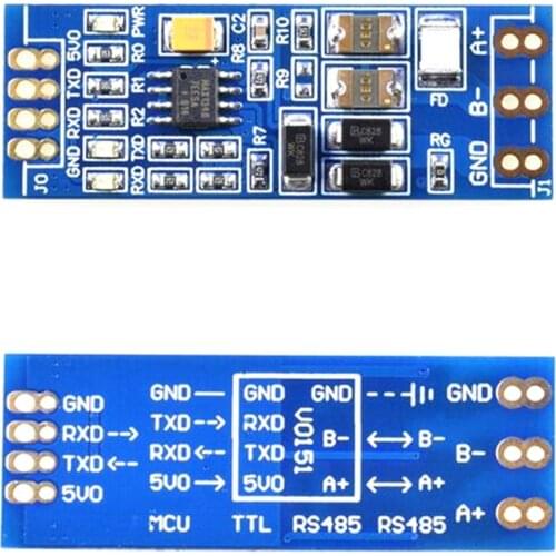 MAX13487 5V-TTL RS485 module 485 to TTL level mutual conversion hardware automatic flow control