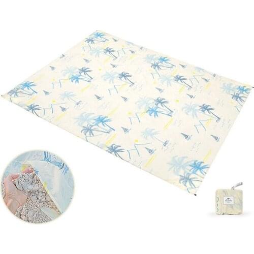 Multifunctional 70D Patterned Beach Cloth 200g Ultralight Travel Sunshade Cloth Outdoor Picnic Mat NH21FCD03 Naturehik
