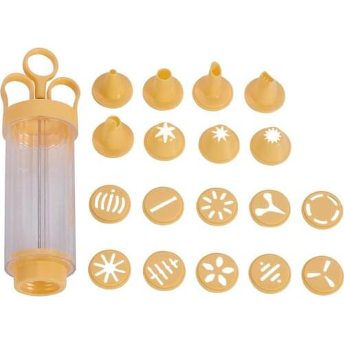 Wonderlife Icing Gun Nozzles Set Flower Disc Decorating Tips Cream Biscuits Dessert Cake Making Mold Cake Decorations Tools