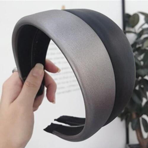 Solid PU Leather Plain Headband for Women Hair Accessories Wide Head Band Adults Make Up Hairband Women Hair Ornament Headband