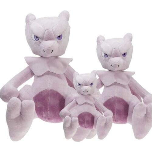 Pokemon Mewtwo Sitting Position Plush PP Cotton Toys Hobbies Soft Stuffed Animals Stuffed Plush for Children Christmas Gift