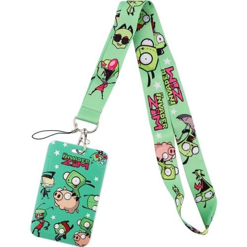 PF580 Dongmanli Anime Alien Neck Strap Lanyard for keys ID Card Keychain Phone Straps USB badge holder Hang Rope Lariat Lanyard