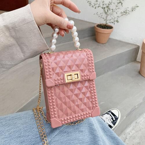 Chuwanglin Women Bag PVC Mobile Phone Bag Fashion Shoulder Bag Female MiNi Handbag Chain Crossbody Bag Coin Purse 7061047