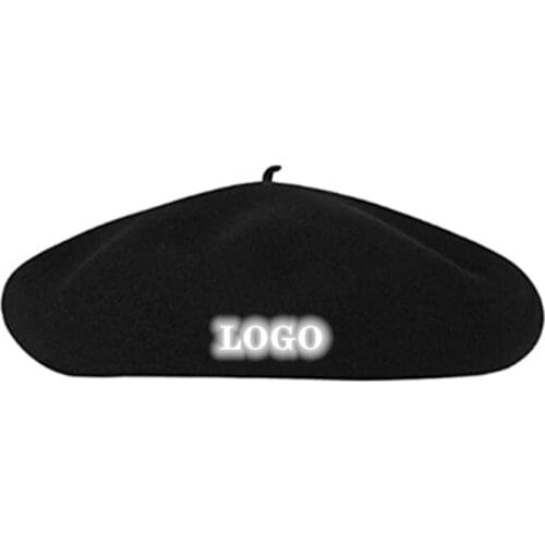 DIY letter Women berets winter retro painter hat fashion solid color wild pumpkin hat wholesale