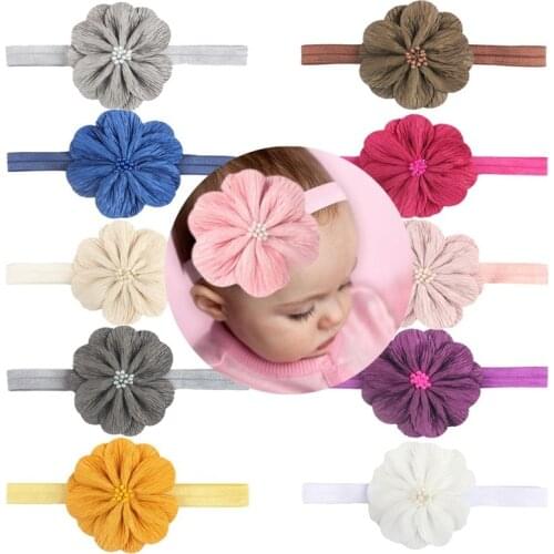 Baby Girls Accesorios Chiffon Handbands 2020 Toddler Girl Baby Bow Floral Bandage Hair Elastic Bands