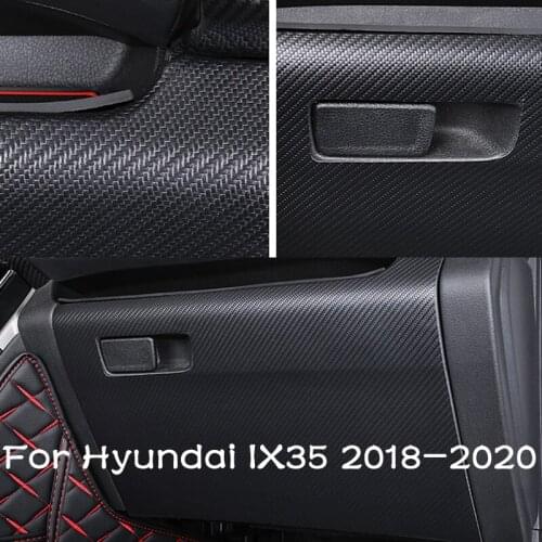 Car Co-pilot Anti-Kick Pad Storage Box Anti-kick Protection Decorative Pad Mat Car Stickers For Hyundai IX35 2018 2019 2020