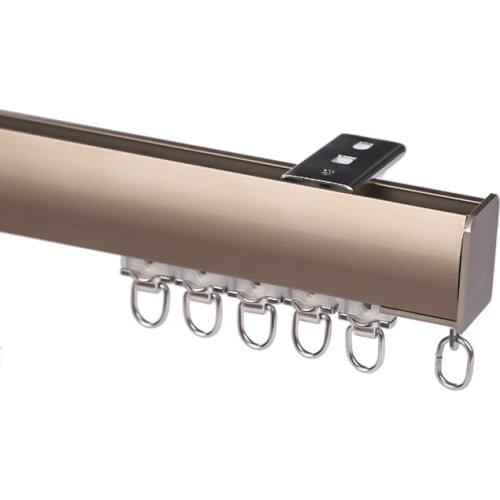 New Arrival Sealing Cover Design For Light Tightness Curtain Tracks Flat Honeycomb Double Layer Aluminium Alloy Rails