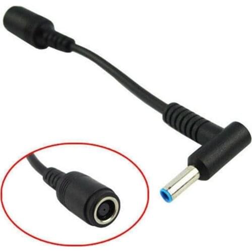 Female 7.4mm x 5.0mm to 4.5mm x3.0mm Male Charger Adapter Power Connector Converter Cable DC Jack for Dell Hp