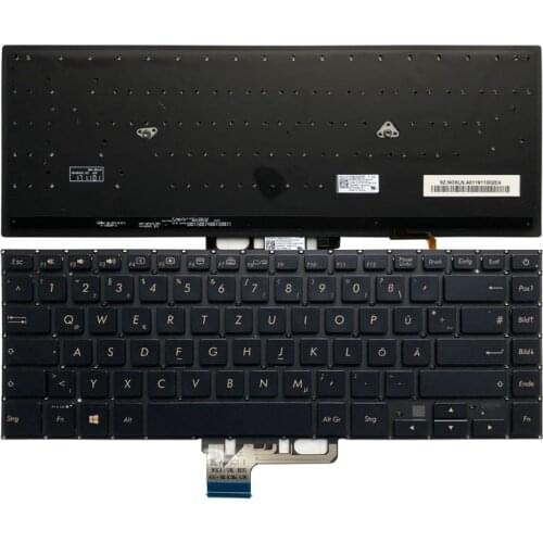 New Laptop German Keyboard For ASUS ZenBook UX530 UX530UX UX530UQ UX550 UX580 GR Keyboard With Backlit