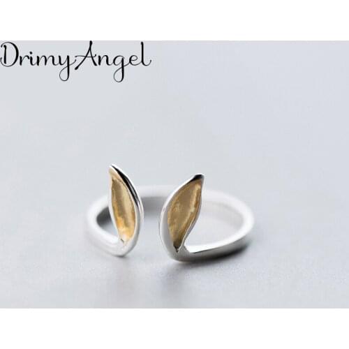 New Arrivals Vintage Rabbit Ear Rings For Women Large Adjustable Size Finger Ring Fashion Jewelry