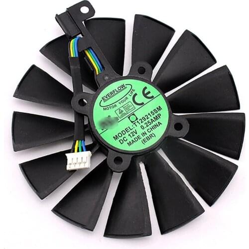 Replacement Cooling Fan Graphics Card Cooler Fan for Asus GTX 1080Ti T129215SMGraphics Card