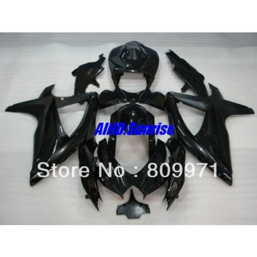 S326 Top whole gloss black full Fairing for SUZUKI GSXR600 750 GSXR600 GSXR750 GSX-R600 750 K8 08 09 2008 2009