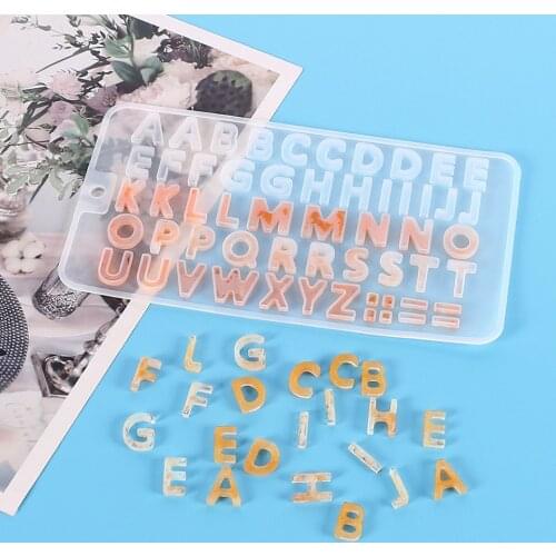 Small Size Alphabet Number Silicone Casting Resin Molds For DIY Resin Pendants Earring Jewelry Findings Tools Moulds Epoxy Craft