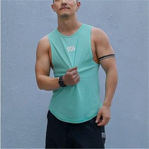 New Mens Gyms Fitness Running sport Tank Tops Bodybuilding Workout Sleeveless Shirt Male Summer Casual Fashion Brand Clothing
