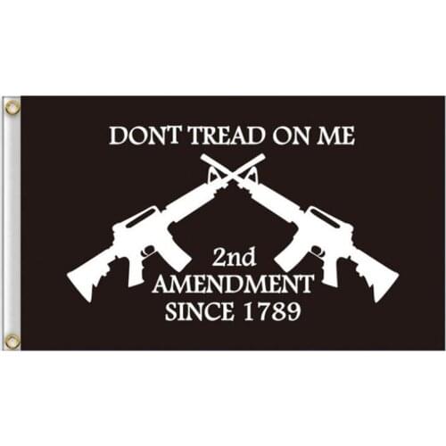 Dont Tread on Me Second Amendment Flag Decorative Flags And Banners Polyester Flying Banner 90x150cm