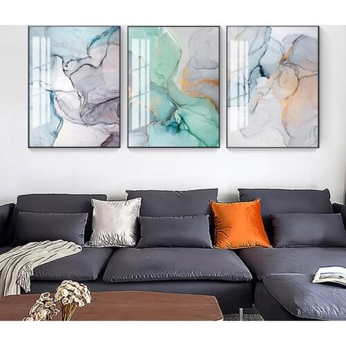 Wall Pictures Geometric Print Living Room Decor Poster Decorative Marble Abstract Canvas Painting Alcohol Ink Posters And Prints