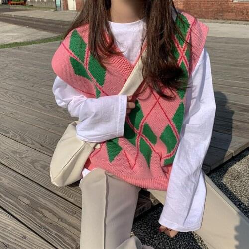 2021 New Autumn Female Long Sleeve Blouse Tops and V-neck Knitted Sweater Pullover Vests Set Women Fashion Two-piece Suits Q874