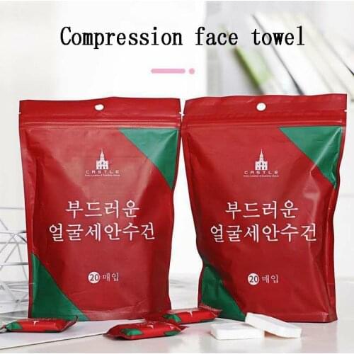 Disposable Compression Towels Thick Cotton Towel Granules, Portable, Suitable For Travel And Outdoor Activities 20 Pieces/pack