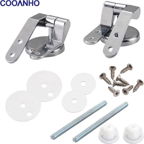COOANHO Toilet Seat Hinge Adjustable Toilet Seat Bolt And Nut Left And Right Hinge Kit