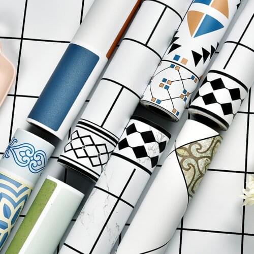 PVC Kitchen Oil-proof Sticker Pearl Pink DIY Decorative Film Self adhesive Furniture Renovation Cabinet Waterproof Wall Sticker