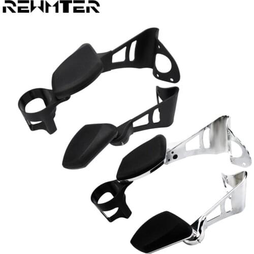 Adjustable Passenger Armrests Motorcycle Removable Arm Rests w/ Cup Holder For Harley Touring Tri Electra Glide 2014-2019