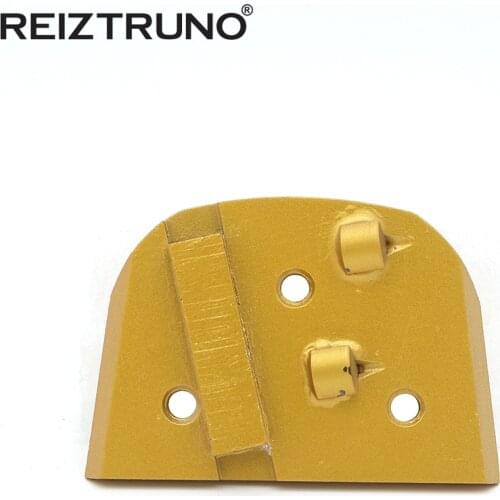 REIZTRUNO 2*1/4PCD one segment lavina diamond tools floor polising and grinding floor poslishing pads for Concrete Epoxy Removal
